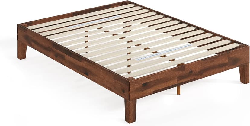 ZINUS Marissa Deluxe Wood Platform Bed Frame, No Box Spring Needed, Wood Slat Support, Easy Assembly, Queen