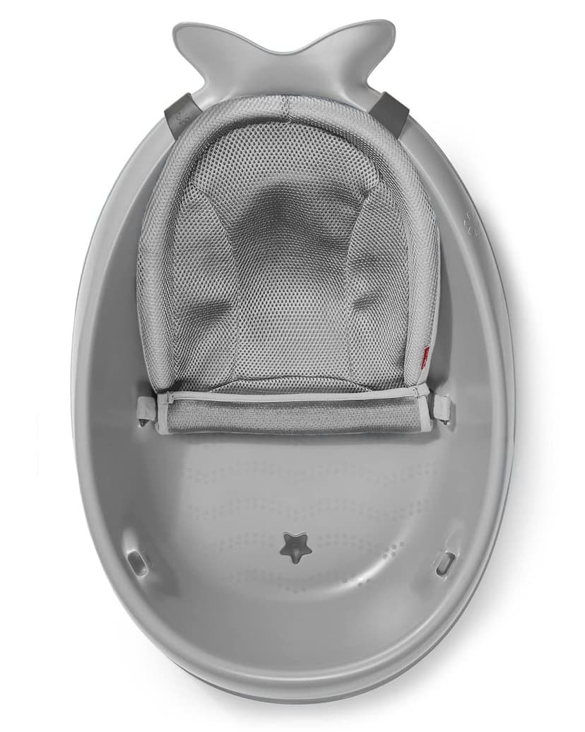 Skip Hop Infant Bath Tub 3-Stage Grow With Baby Smart Sling MOBY Bathtub Grey Age 0+