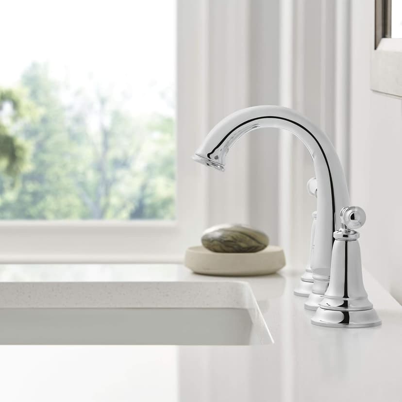 American Standard 7052807.002 Delancey 8-Inch Widespread 2-Handle Bathroom Faucet, 1.2 GPM, Chrome