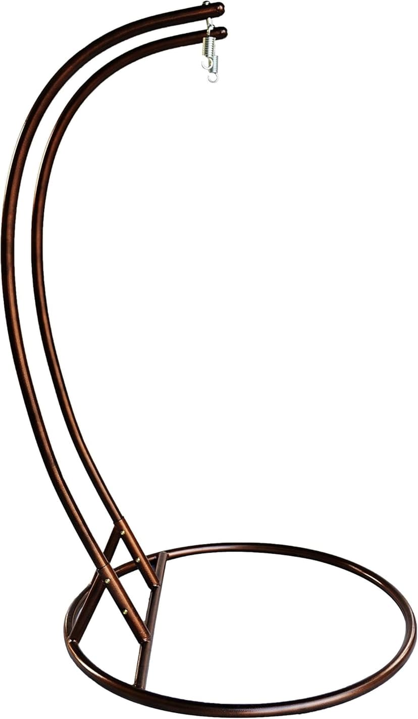 Island Gale Luxury 2 Person Outdoor Patio Hanging Wicker Swing Chair ( X-Large, Latte Rattan/Latte Cushion)