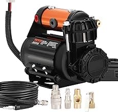 VEVOR Onboard Air Compressor Kit 150PSI Offroad Air Compressor Portable Tire Inflator Heavy Duty 3.5CFM Air Pump for Jeep SUV 4x4 Vehicle Compatibility with Air tools, Air horns, Lockers