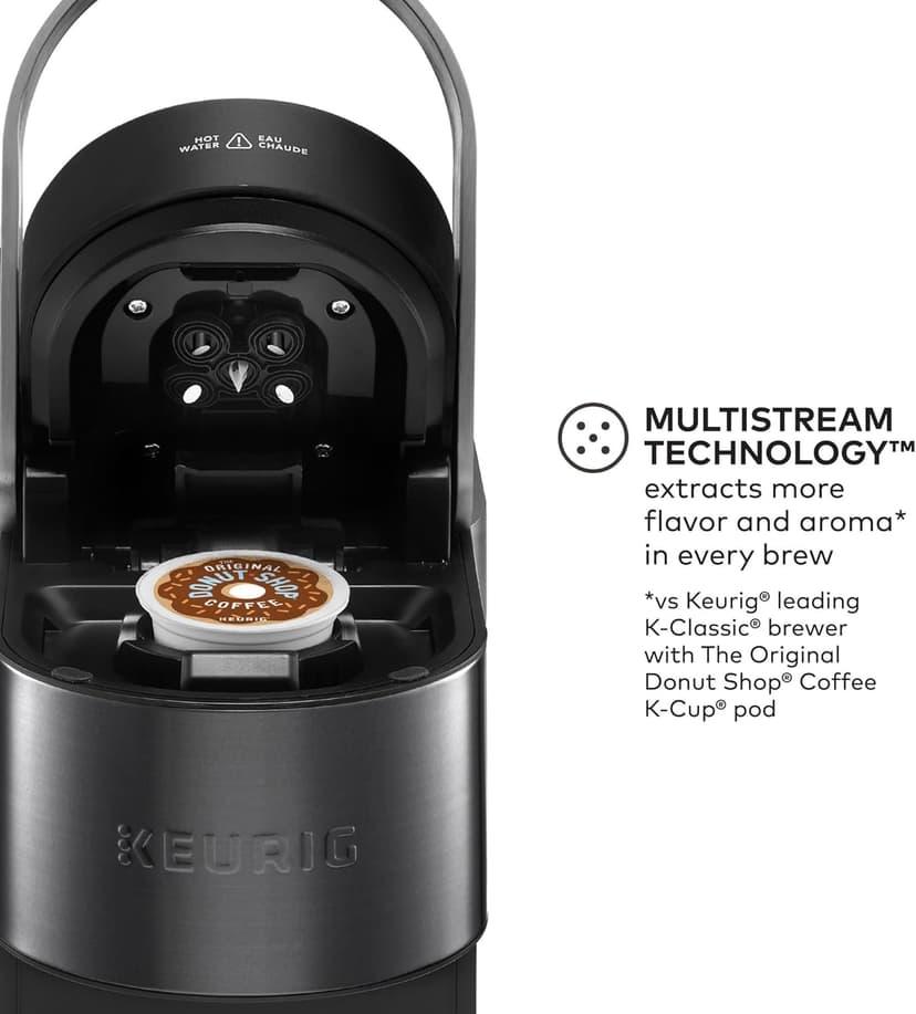 Keurig K-Supreme Plus SMART Coffee Maker, Single Serve K-Cup Pod Coffee Brewer, BREWID and MultiStream Technology, 78 Oz, Black