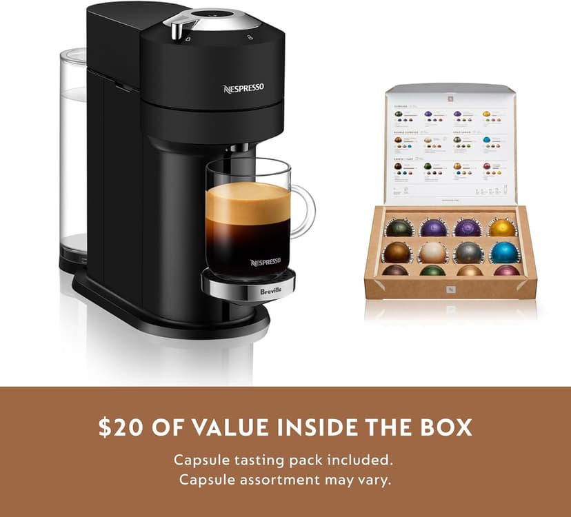 Nespresso Vertuo Next Deluxe Coffee and Espresso Maker by Breville with Aeroccino Milk Frother