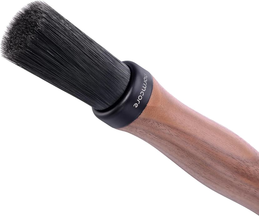 Normcore Barista Brush - Coffee Cleaning Brush - Genuine American Walnut Wood Handle Espresso Brush Cleaner - Coffee Bar Brush Espresso Grinder Brush - Coffee Cleaning Tool