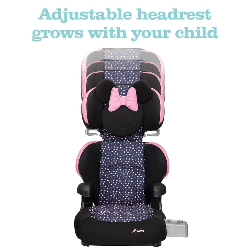 Disney Baby Pronto Booster Car Seats, Belt-Positioning, Booster Seats for Cars 40-100 lbs, Minnie Dot Party