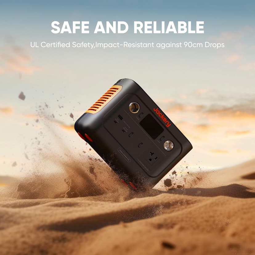 Jackery Solar Generator 240 v2 and 40W Mini Solar Panel, 256Wh LiFePO4 Battery, 300W AC & 100W USB-C Output, Ultra Fast Solar Charging for Outdoors, Camping, Travel & Emergencies