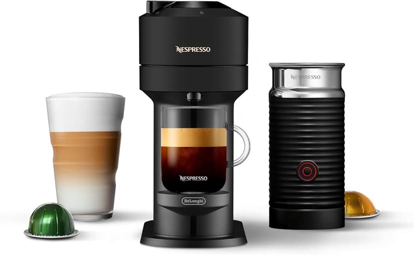 Nespresso Vertuo Next Coffee and Espresso Machine by De'Longhi with Milk Frother, Limited Edition,18 ounces, Matte Black