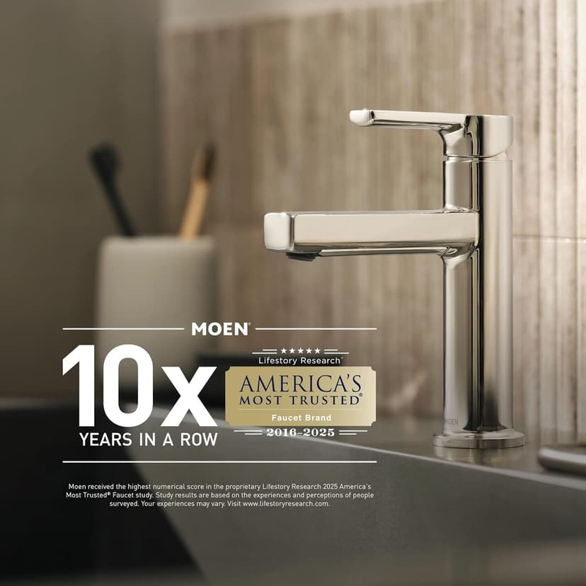 Moen Brushed Gold Flara Two-Handle 8 in. Widespread Lever Handle Bathroom Faucet Trim Kit, Valve Required, TS6984BG