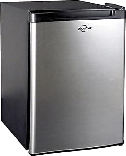 Koolatron 12V / 110V Refrigerator - Mini Fridge With Freezer For Trucks, Cool Storage For Kitchen, Bedroom, Office, Dorms, Compact Free Standing, Neveras Pequeñpara, 1.76 Cubic Feet Capacity, White