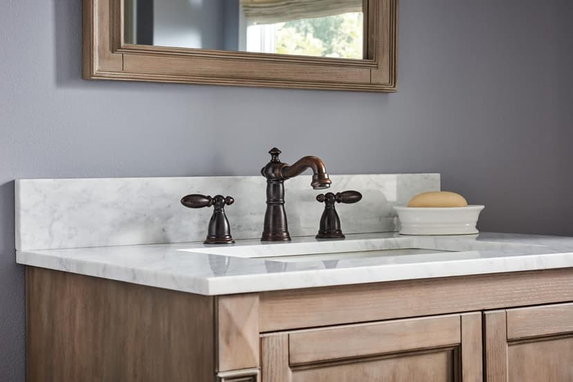 DELTA FAUCET 35955-RB-DST Victorian 2-Handle Bathroom Sink Faucet in Venetian Bronze Widespread