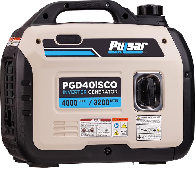 Pulsar PGD40ISCO Ultra Light Quiet 4000W Portable Gas Inverter Generator