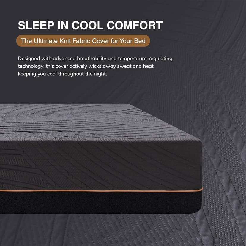 14 Inch Queen Size Memory Foam Mattress in a Box, Copper-Infused Aerofusion Foam & Cooling Fabric Cover, Firm Queen Mattress, Fiberglass-Free, CertiPUR-US Certified, 60”x80”x14”