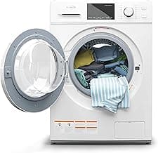 KoolMore 2-in-1 Front Load Washer and Dryer Combo for Apartment, Dorm, RV, and Small Home Laundry Washing and Drying, 16 Wash and 4 Dry Cycles, Compact Space Saver (White) [FLC-3CWH]