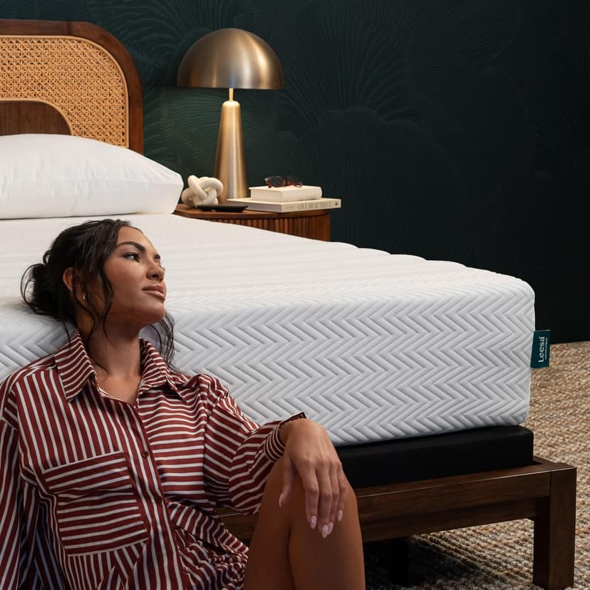 Leesa Legend Hybrid 12" Mattress, King Size Luxury Dual Hybrid/CertiPUR-US Certified/with Organic Cotton Mattress Cover / 100-Night Trial,White