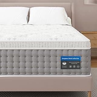 Sleepmax Queen Mattress 14 Inch - Hotel-Collection Hybrid Mattress Extra Lumbar & Hip Support - Deep Sleep Bed in a Box Pain Relief - Fiberglass-Free, CertiPUR-US Certified, 365-Night Trial