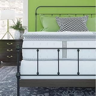 Classic Brands Mercer Cool Gel Memory Foam and Innerspring Hybrid 12-Inch Pillow Top Mattress, Mattress in a Box, Queen
