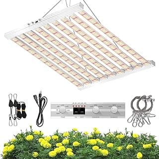 SZHLUX 620W LED Grow Light 4×6ft Daisy Chain Dimming Full Spectrum Grow Light for Indoor Plants, Sunlight Plant Light for Seedling Veg and Bloom Commercial Grow Light