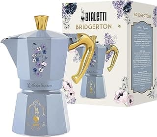 Bialetti – Moka Express Bridgerton: Iconic stovetop Espresso Maker – Official Netflix License, 6 Cups (6 oz.), Aluminum