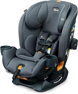 Chicco Chicco OneFit™ LX ClearTex® All-in-One Car Seat with LeverLock® Installation, Slim Design, Convertible Car Seat, Seat for Infants and Children 5-100 lbs | Smoke/Grey