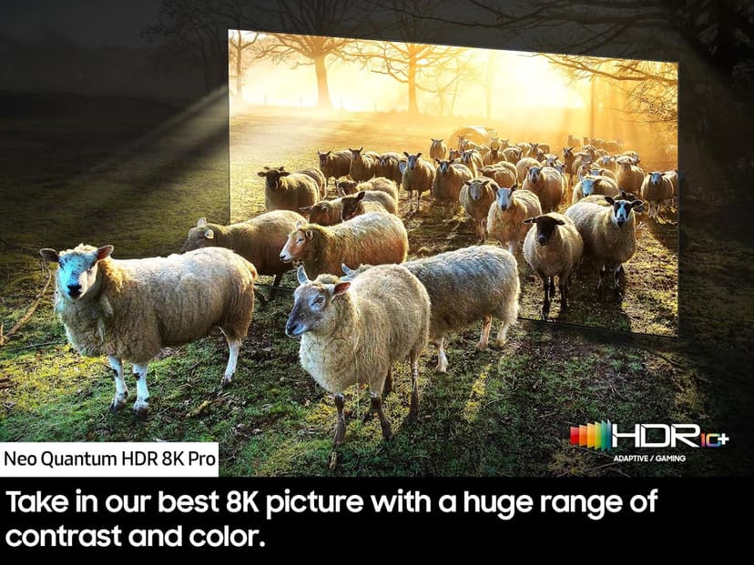 SAMSUNG 85-Inch Class Neo QLED 8K QN900D Series Mini LED, Neo Quantum HDR Smart TV w/Dolby Atmos, Object Tracking Sound Pro, AI Motion Enhancer Pro, Alexa Built-in (QN85QN900D, 2024 Model)