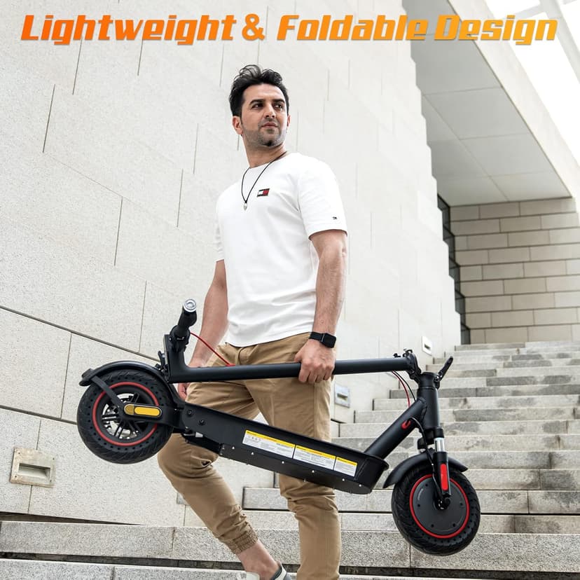 EVERCROSS Electric Scooter, 350W/500W Electric Scooter Adults, 8.5"/10" Tires, Up to 19/22 Miles Range, 19 MPH Lightweight E-Scooter with Dual Shock Absorption