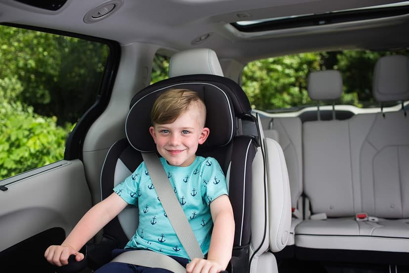 Safety 1st Grand 2-in-1 Booster Car Seat, Converts from High Back to Belt-Positioning Booster, High Back Seat for Kids 40-65, and Belt-Positioning 40-100 Pounds, Black Sparrow