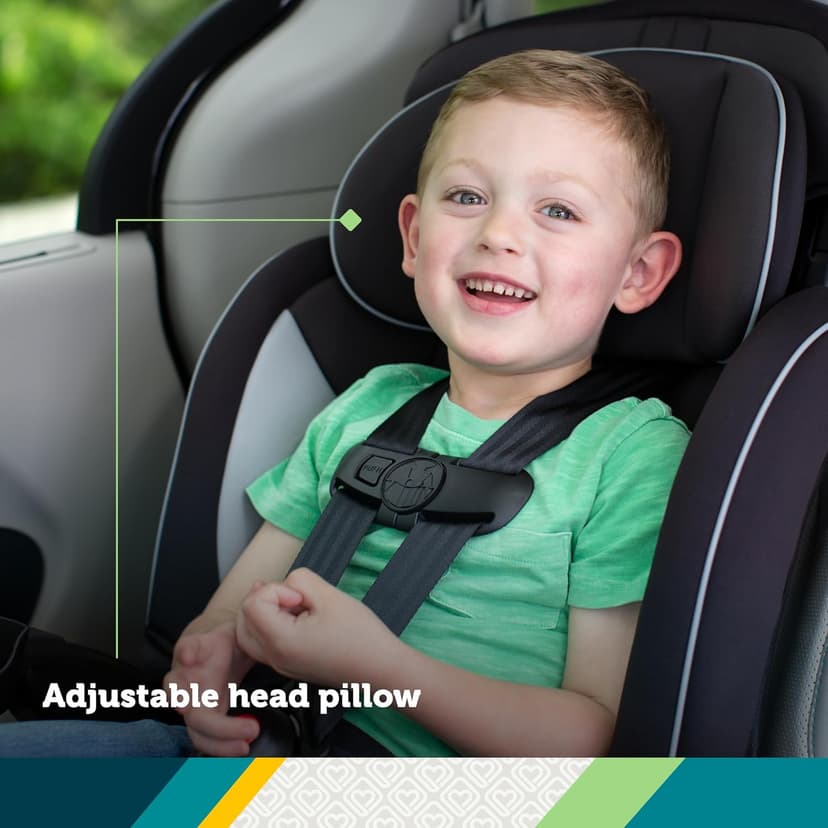 Safety 1st Grand 2-in-1 Booster Car Seat, Converts from High Back to Belt-Positioning Booster, High Back Seat for Kids 40-65, and Belt-Positioning 40-100 Pounds, Black Sparrow