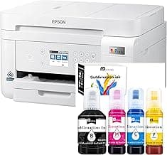 Pinckney Cartridge-Free Super-Tank Printer with Sublimation Ink for Sublimation Printing, Heat Transfers on T-Shirt, Paper Tray, AIO, ADF and Ethernet (Renewed)
