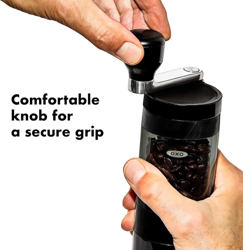 OXO Brew Manual Burr Coffee Grinder,Black
