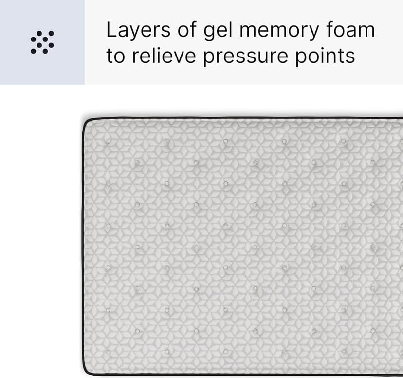 Signature Design by Ashley Limited Edition Pillow Top 13 Inch Pillow Top Hybrid Mattress with Gel Memory Foam and Edge Support for Cool Sleep and Pressure Relief, Full