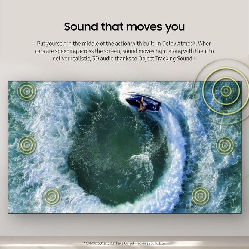 Samsung 50-Inch Class Neo QLED 4K QN90D Series Mini LED, Neo Quantum HDR+ Smart TV w/Dolby Atmos, Object Tracking Sound+, Motion Xcelerator, Real Depth Enhancer Pro, Alexa Built-in (QN50QN90D, 2024)