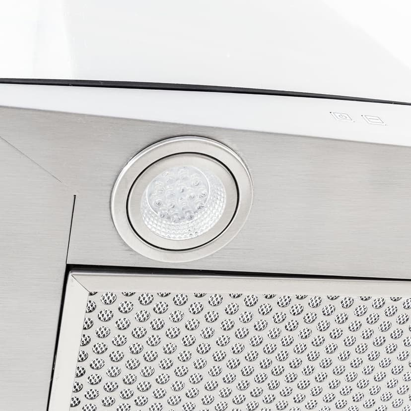 PROLINE 30-Inch Island Range Hood, Ducted, 600 CFM, Stainless Steel, LED Lights, ULTRA-QUIET Blower Motor, 6 Speed, 3-Year Warranty, Dishwasher-Safe Filters, PLFI 544.30, Kitchen Hood
