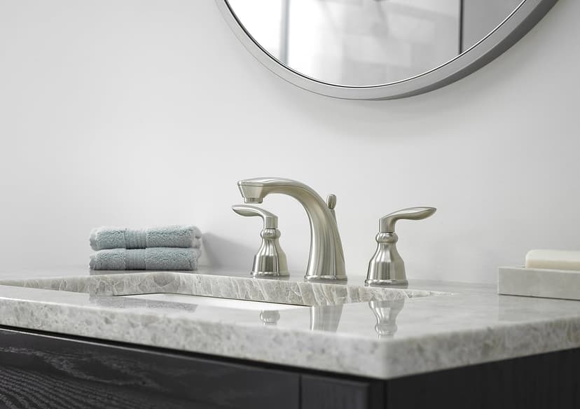 Pfister LG49CB1K Avalon Two-Handle 8 Inch Widespread Bathroom Faucet in Brushed Nickel, Water-Efficient Model