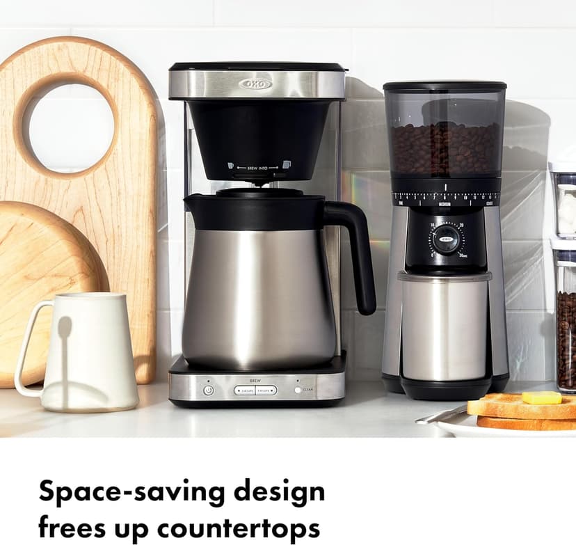 OXO Brew 8 Cup Coffee Maker, Stainless Steel,Black