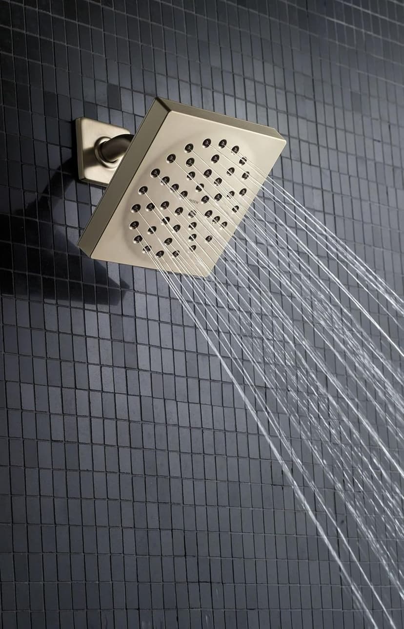 Moen S6340EP 90 Degree 6" Eco-Performance Single-Function Showerhead with Immersion Technology at 2.0 GPM Flow Rate, Chrome