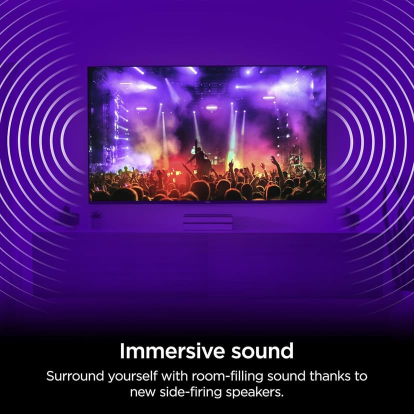 Roku Smart TV – 65-Inch Pro Series 4K QLED RokuTV with Backlit Roku Voice Remote Pro, Dolby Vision IQ, 120Hz Refresh Rate – Live Local News, Sports, Gaming