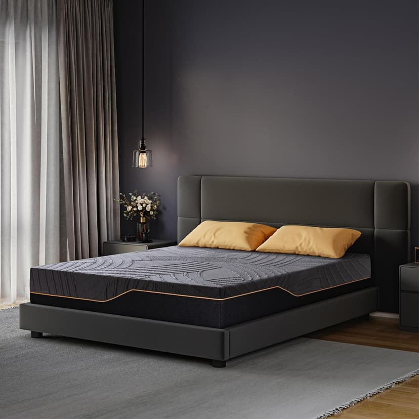 14 Inch Queen Size Memory Foam Mattress in a Box, Copper-Infused Aerofusion Foam & Cooling Fabric Cover, Firm Queen Mattress, Fiberglass-Free, CertiPUR-US Certified, 60”x80”x14”