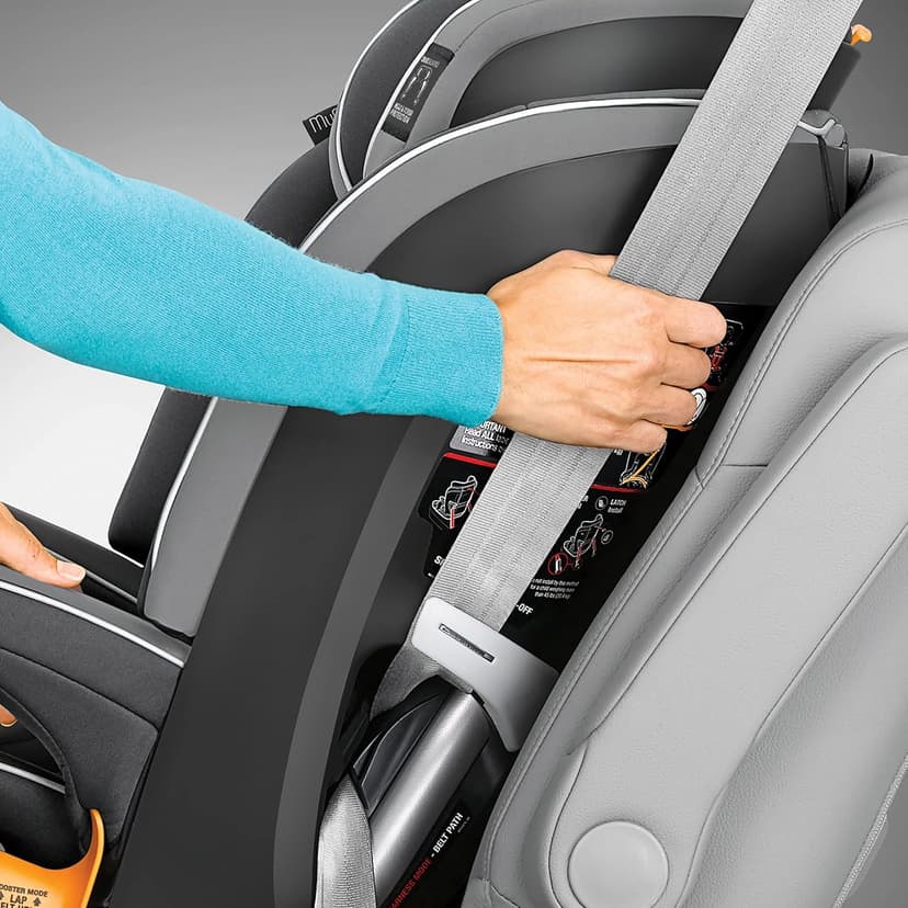 Chicco MyFit® Harness + Booster Car Seat, Forward-Facing 5-Point Harness Car Seat and High Back Booster Seat, for Children 25-100 lbs. | Fathom/Grey/Blue