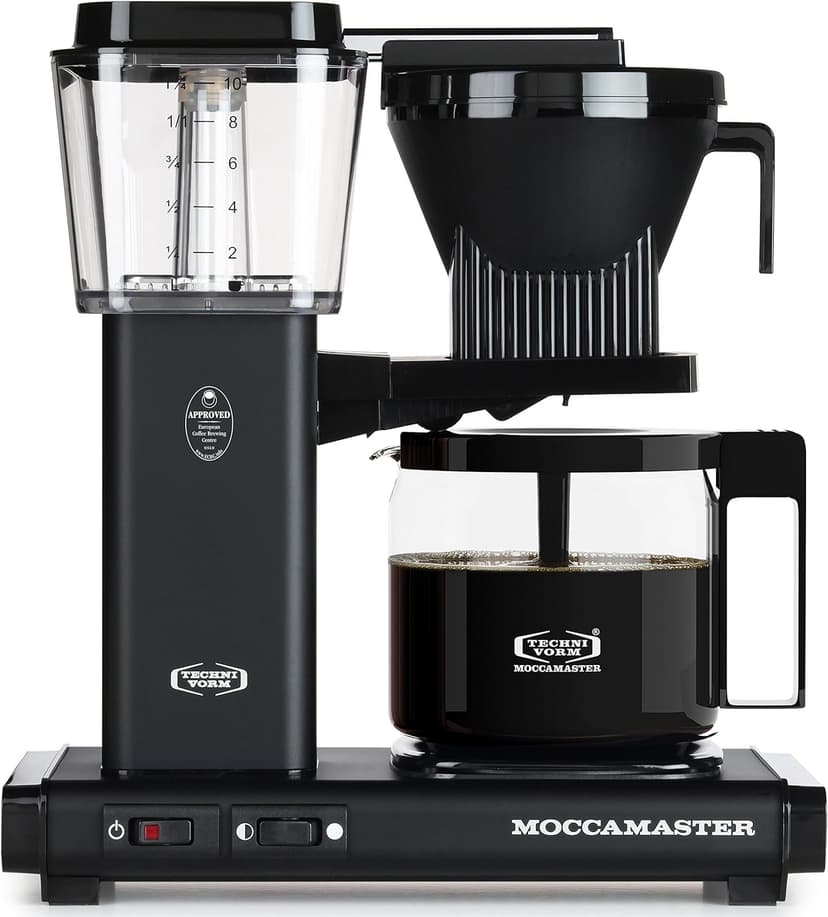 Technivorm Moccamaster 59656 KBG, 10-Cup Coffee Maker, 40 oz, Matte Black