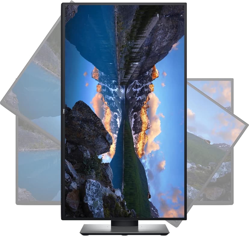 Dell U2720QM 27 Inch UltraSharp 4K UHD, IPS Ultra-Thin Bezel Monitor (HDMI, DisplayPort, USB-C), VESA Certified, Silver, Black