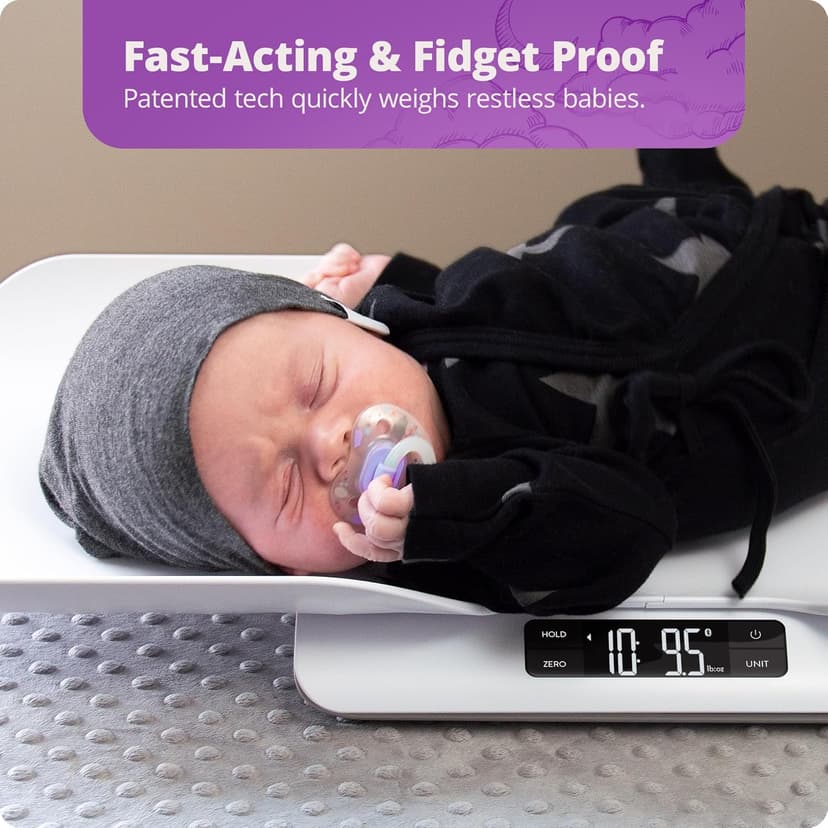 Greater Goods Smart Bluetooth Baby Scale with in-House Algorithm for Wiggly Babies, Infants, and Toddlers