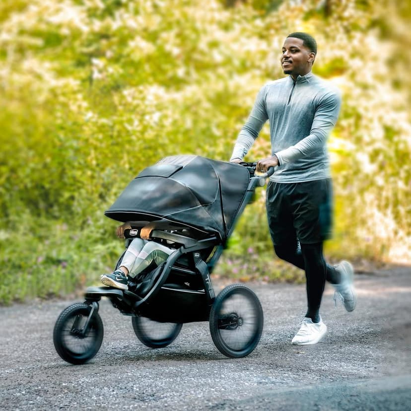 Chicco TRE® Jogging Stroller, All-Terrain Stroller, Compatible with Chicco Infant Car Seats (not Included), Baby Travel Gear | Galaxy/Black