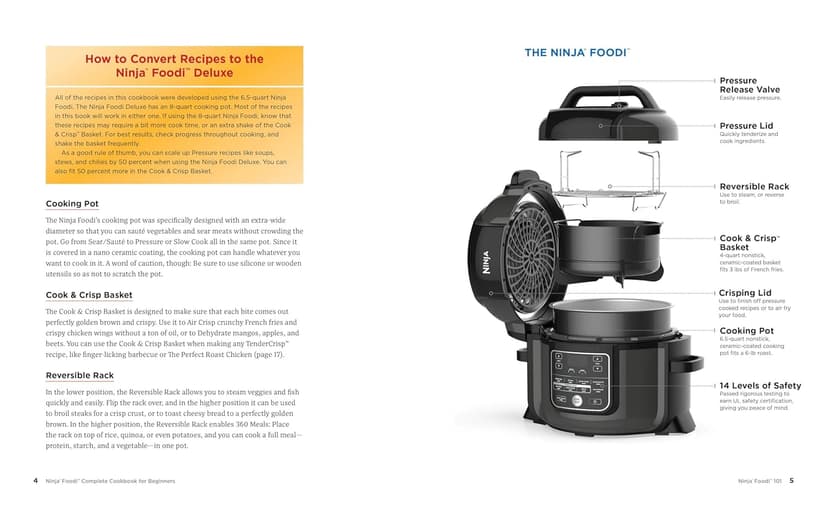 The Official Ninja Foodi: The Pressure Cooker that Crisps: Complete Cookbook for Beginners: Your Expert Guide to Pressure Cook, Air Fry, Dehydrate, and More (Ninja Cookbooks)