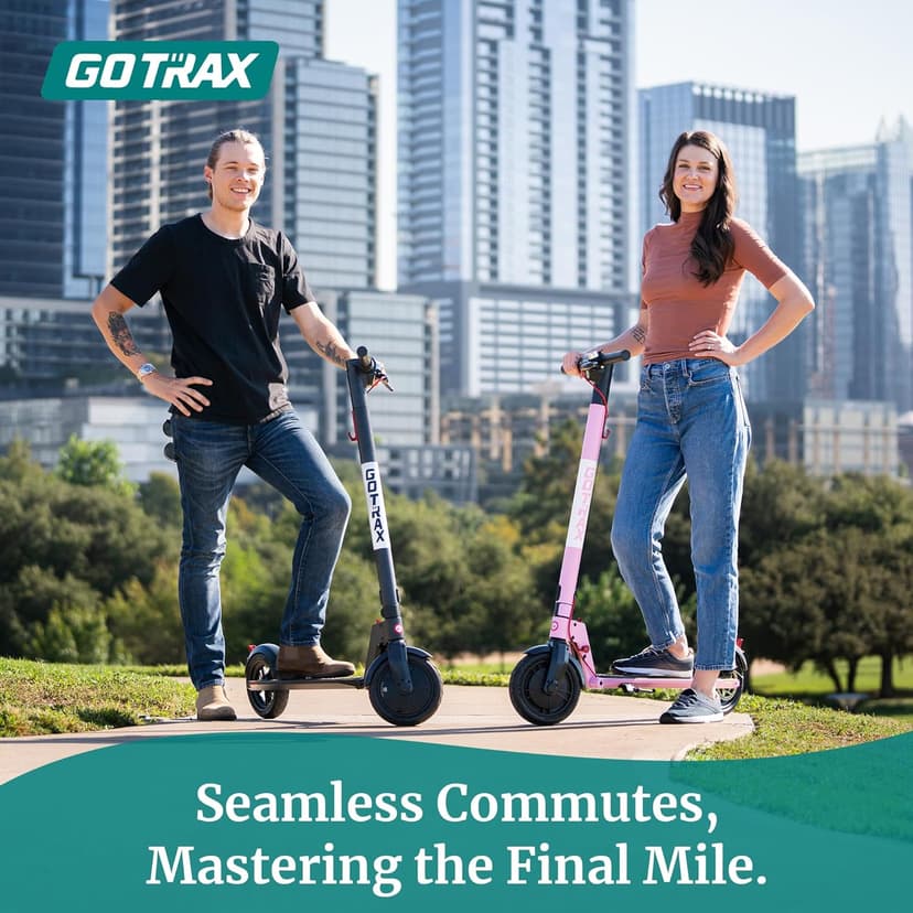 Gotrax GXL V2 Electric Scooter, 8.5" Solid Tire, Max 9 Mile and 15.5Mph Speed Power by 250W Motor, Lightweight 25.95lb, Cruise Control Aluminum Alloy Frame Foldable Commuting Escooter for Adults 13+