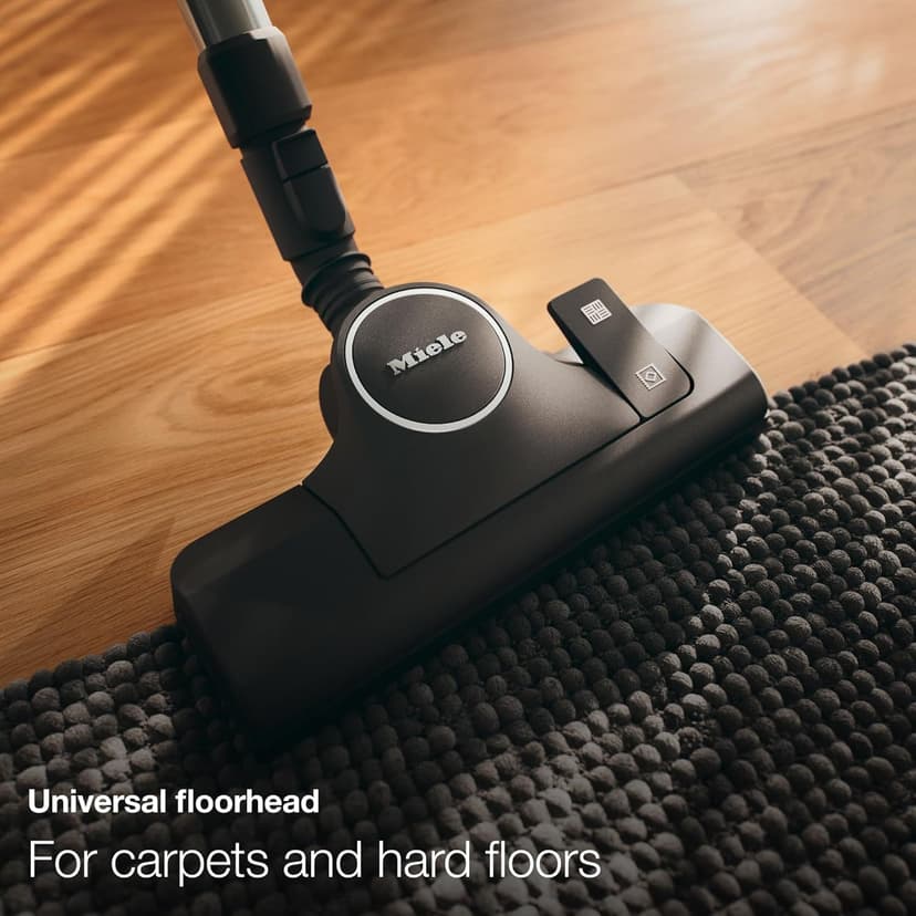 Miele Boost CX1 Cat & Dog - Bagless canister vacuum cleaner, lightweight, compact and corded with vortex technology, TurboBrush and HEPA AirClean filter, in Black/Rose