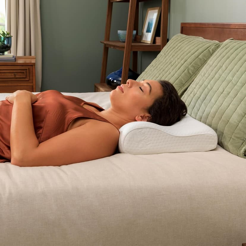 Tempur-Pedic TEMPUR-Ergo Neck Pillow, Large Profile, White