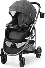 Graco Redmond Modes Pramette Stroller, 3-in-1 Convertible: Car Seat Carrier, Infant Pramette to Toddler Stroller with Reversible Seat and One-hand Fold