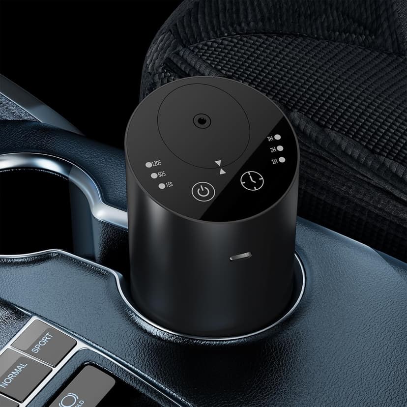 Waterless Car Diffuser, Waterless Diffusers for Essential Oils with Timer & No Leakage Tech, Super Quiet Cordless Aromatherapy Essential Oil Diffuser Battery Operated for Car, Room