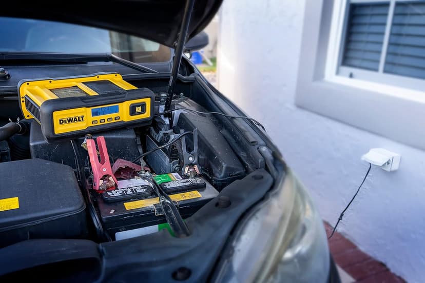 DEWALT DXAEC100 Professional 30-Amp Battery Charger and 3-Amp Maintainer with 100-Amp Engine Start