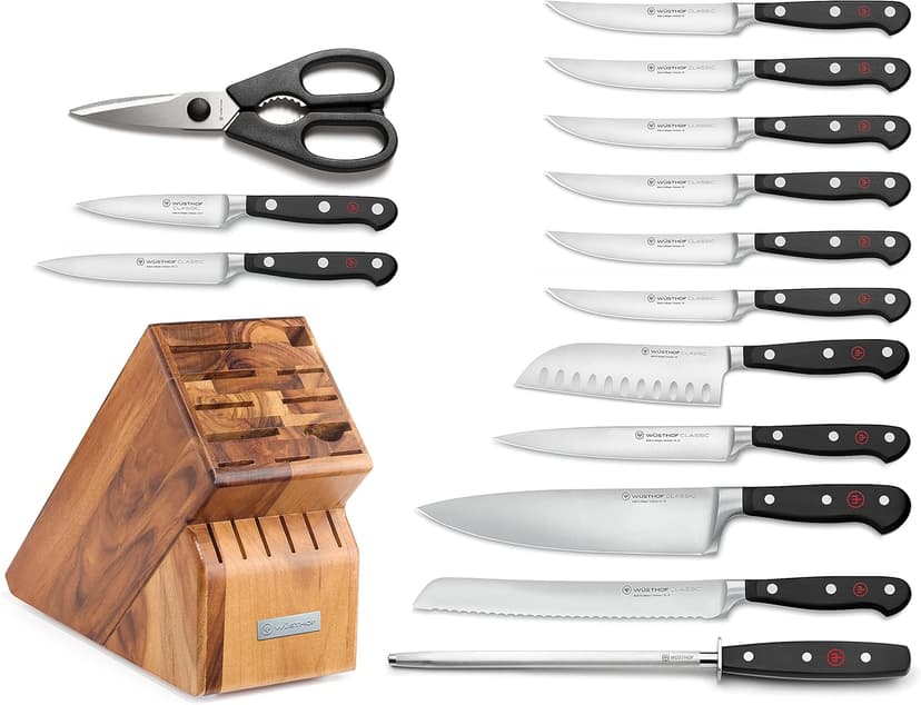 Wüsthof Classic 15-Piece Knife Block Set